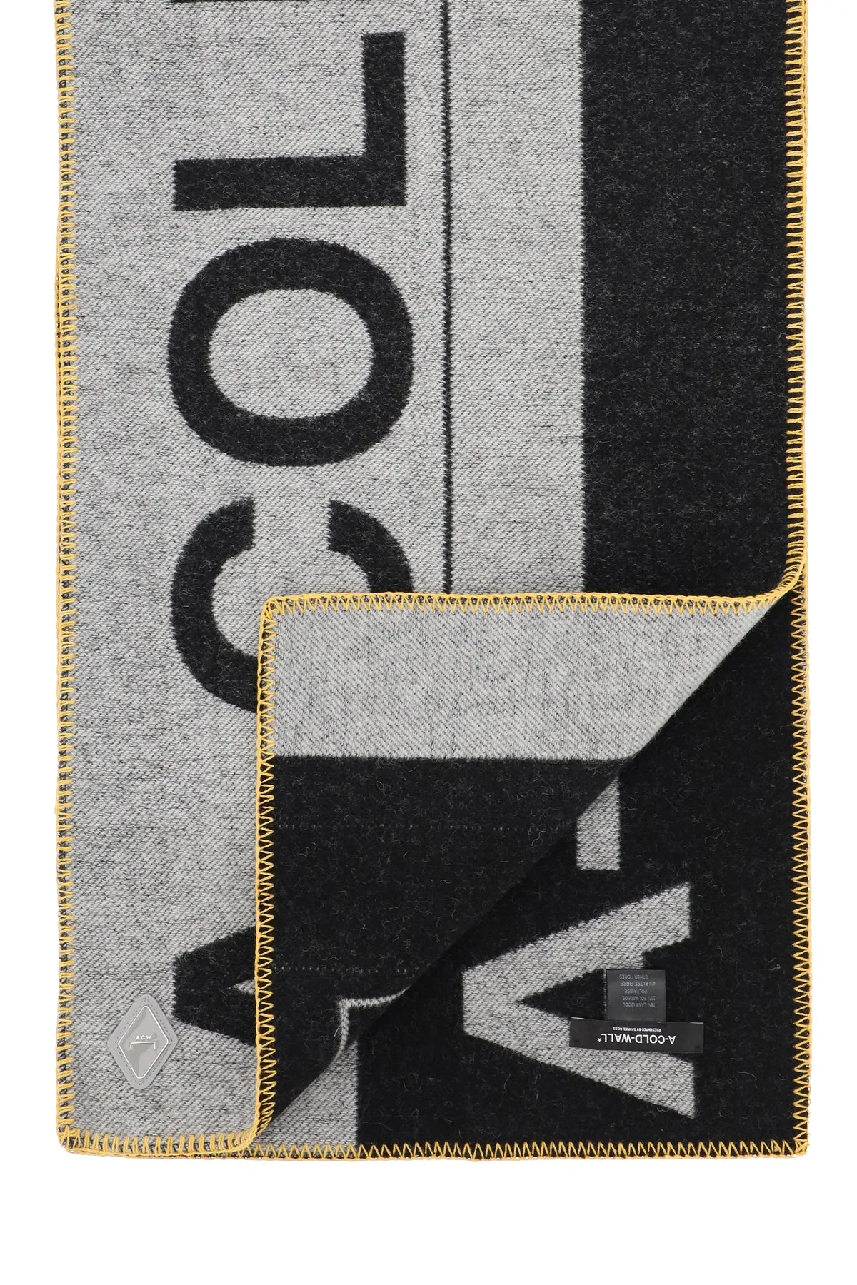 A-Cold-Wall* Contrasting Logo Printed Whipstitched Scarf