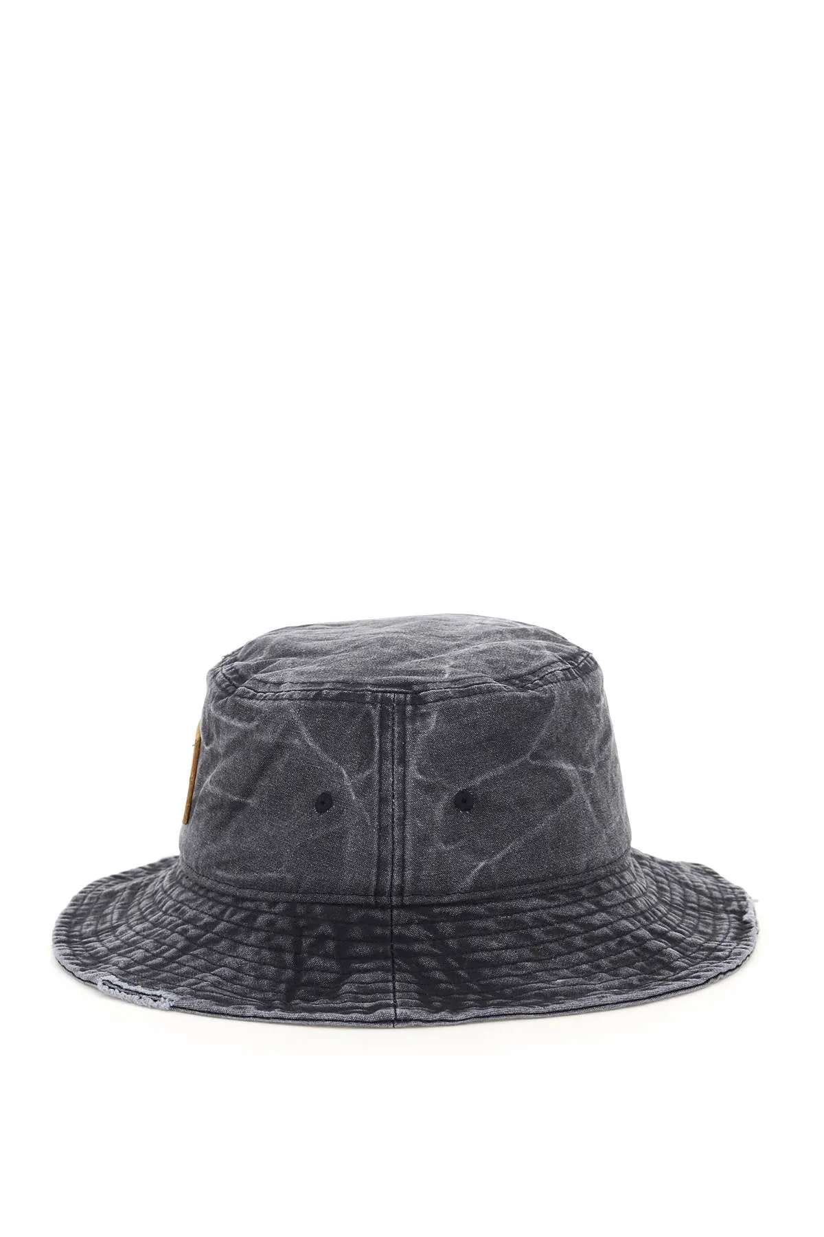 Acne Studios Face Patch Frayed Edge Bucket Hat