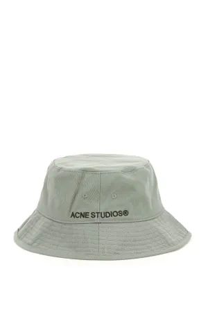 Acne Studios Logo Embroidered Wide Brim Hat