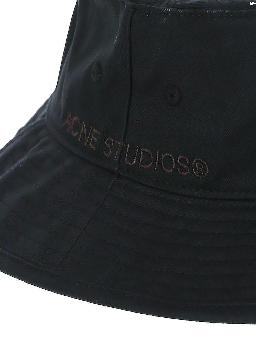 Acne Studios Logo Embroidered Wide Brim Hat