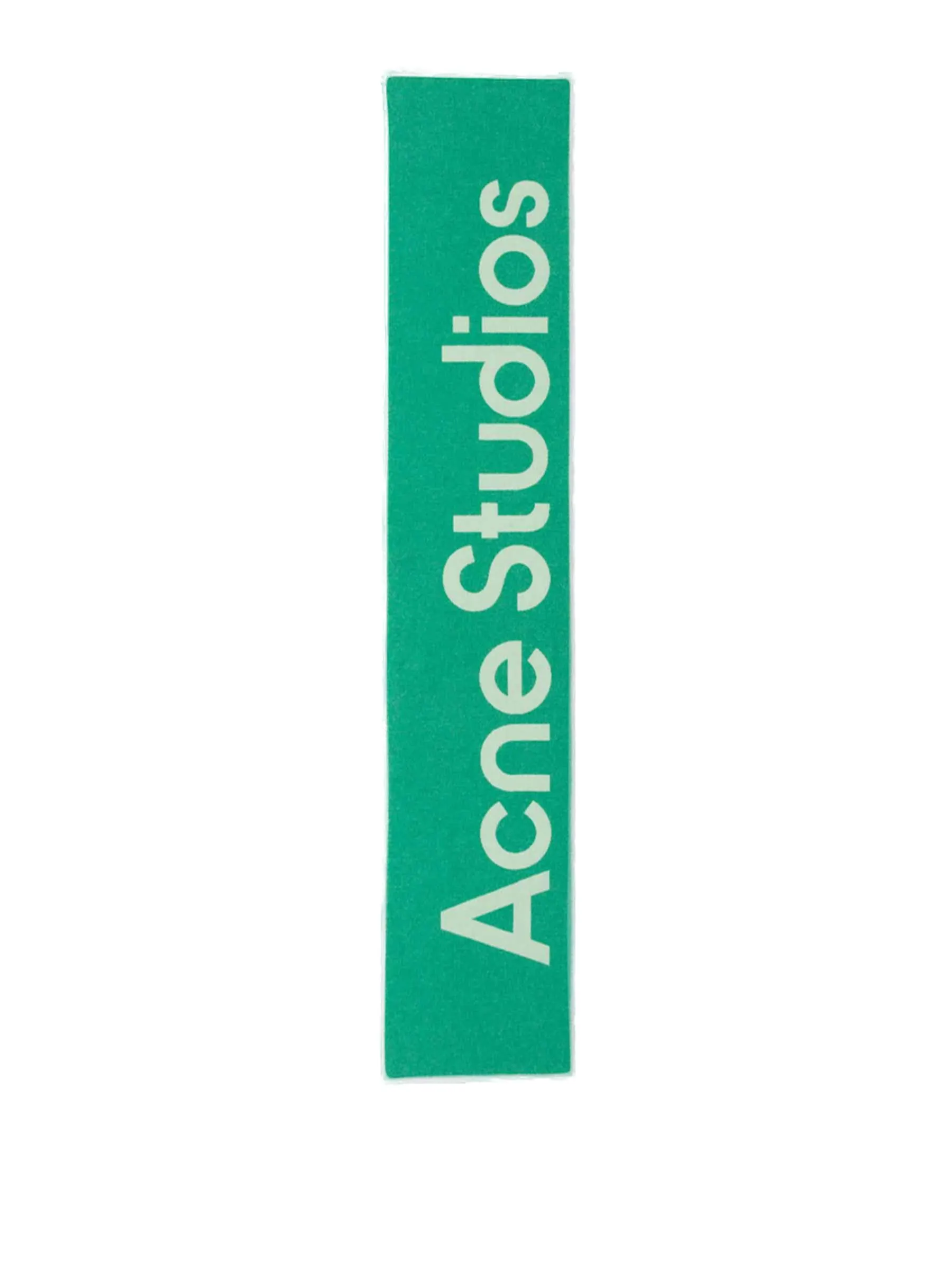 Acne Studios Logo Jacquard Knit Scarf