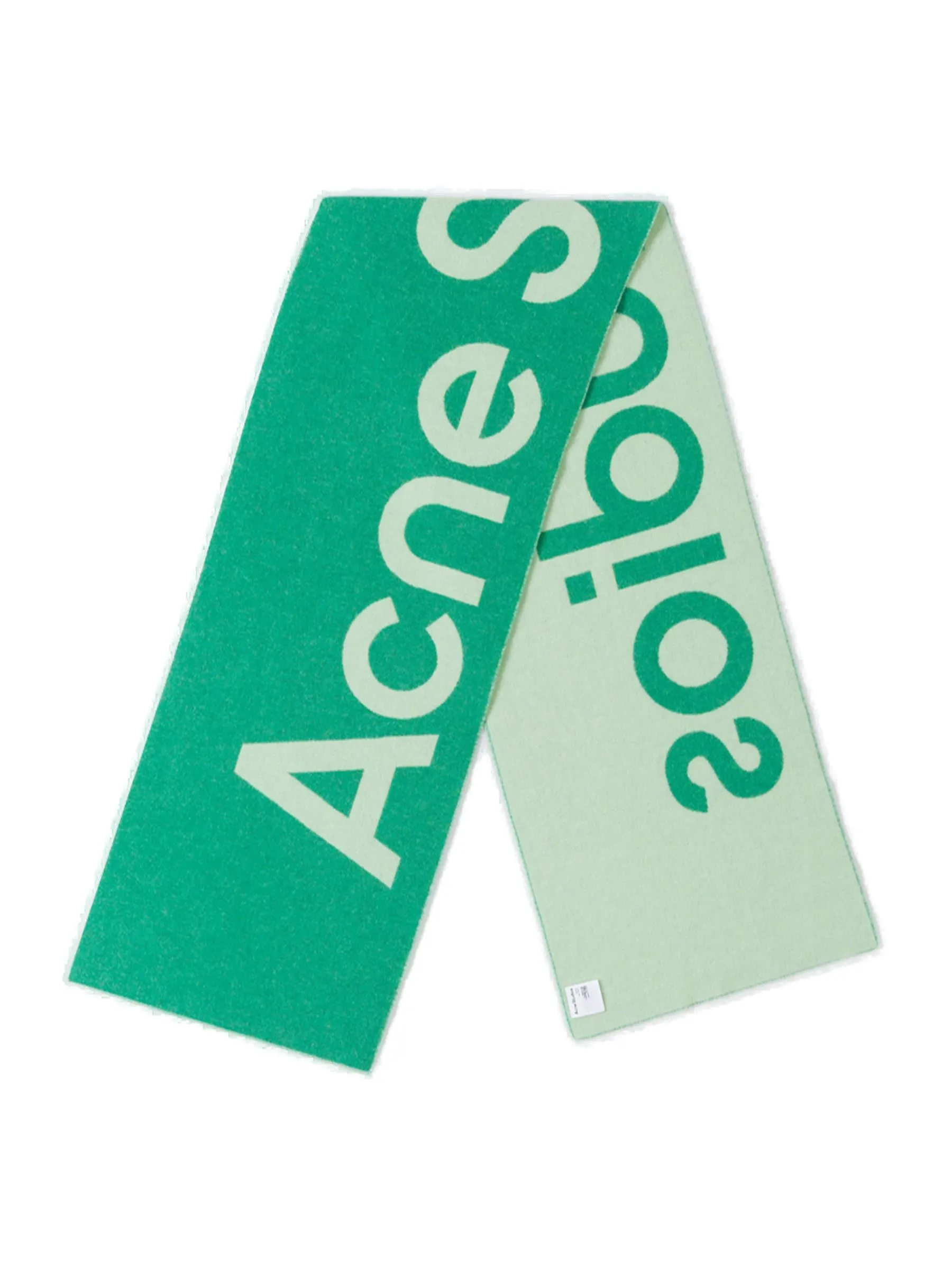 Acne Studios Logo Jacquard Knit Scarf