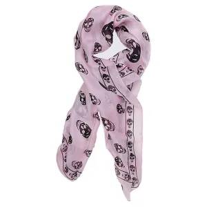 Alexander McQueen All-Over Skull Print Scarf