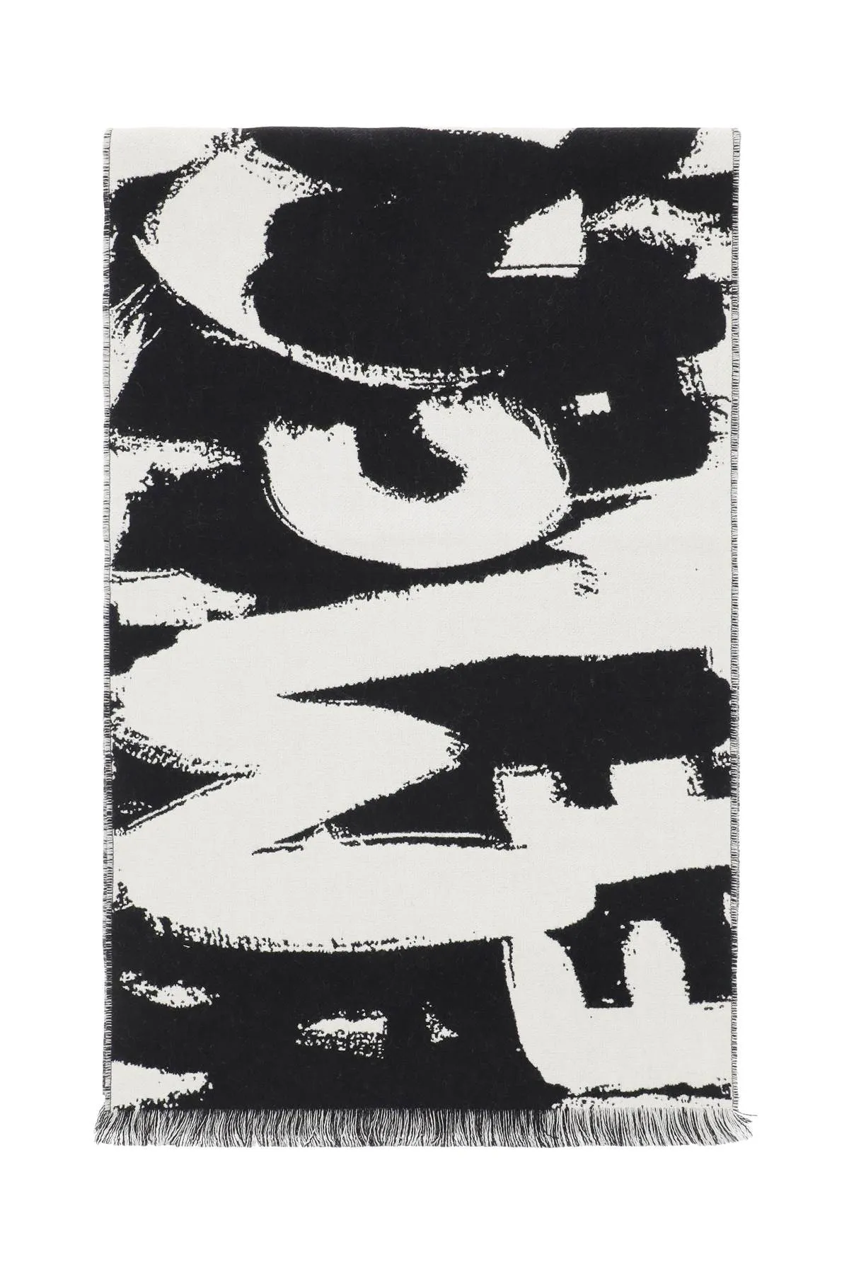 Alexander McQueen Allover Graffiti Scarf