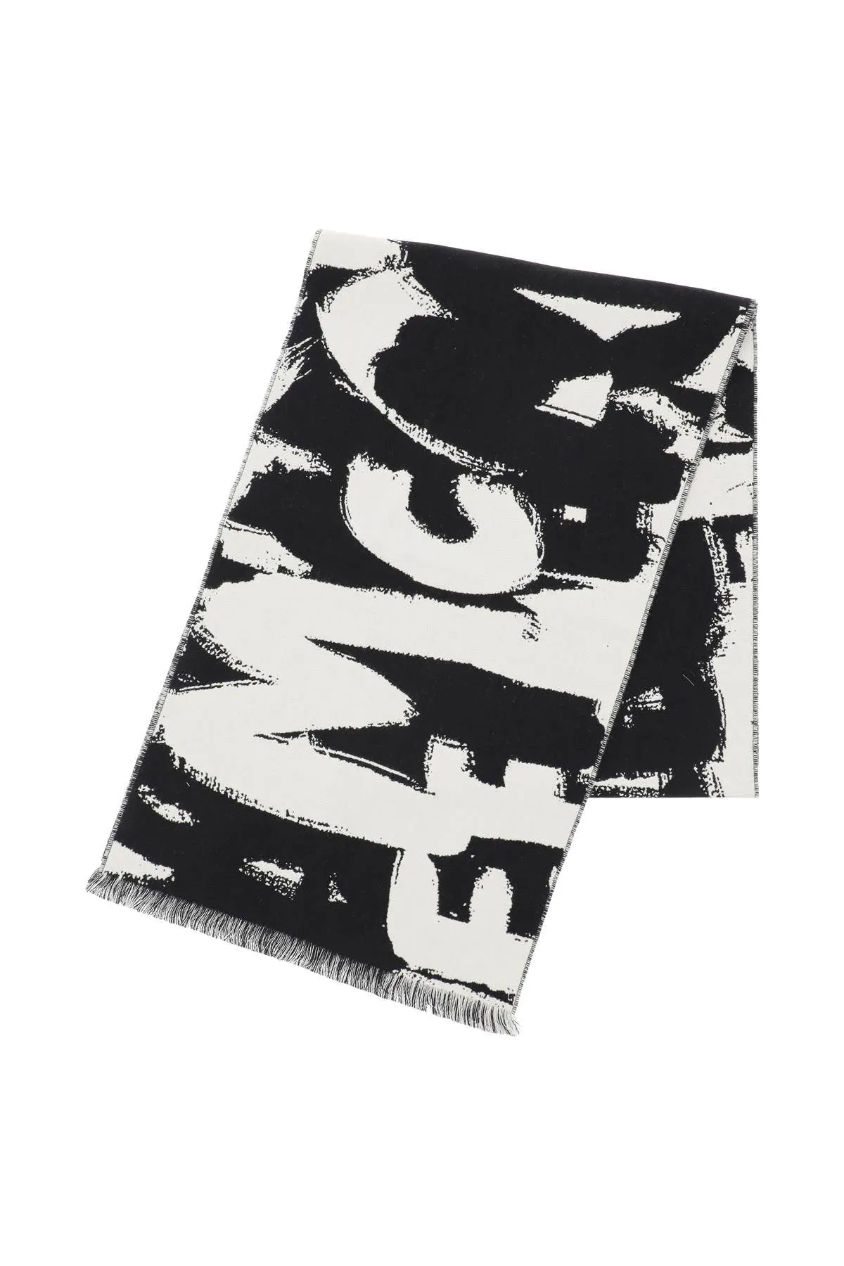 Alexander McQueen Allover Graffiti Scarf