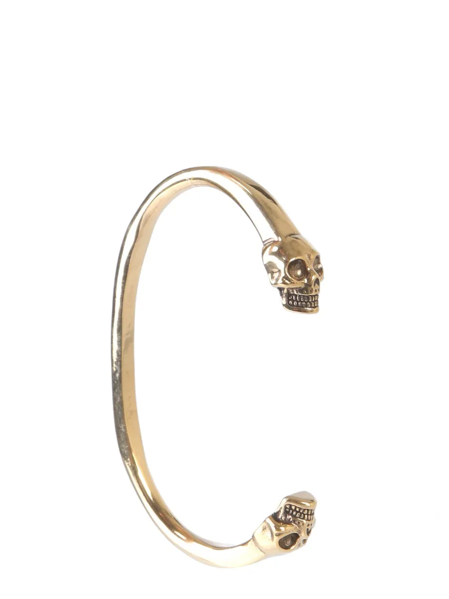 Alexander McQueen Double Skull Cuff Bracelet