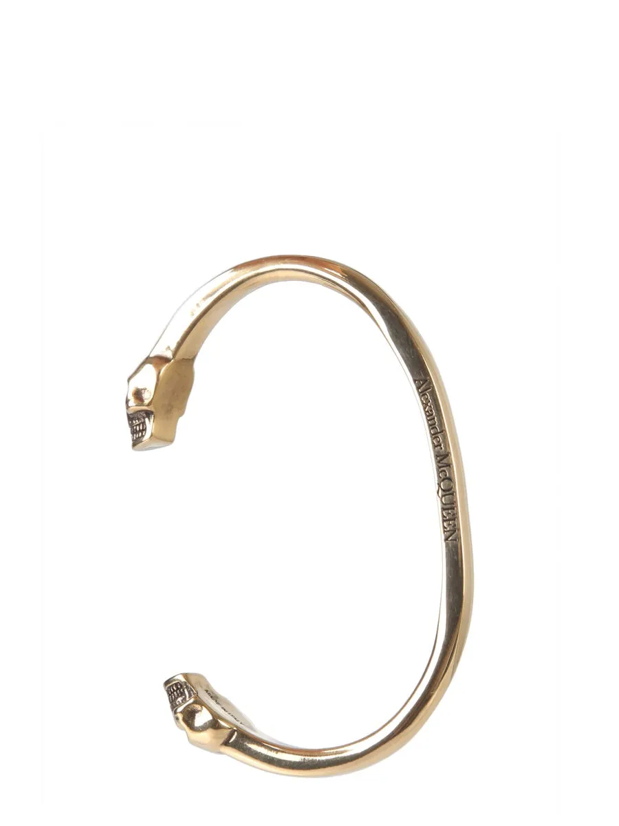 Alexander McQueen Double Skull Cuff Bracelet