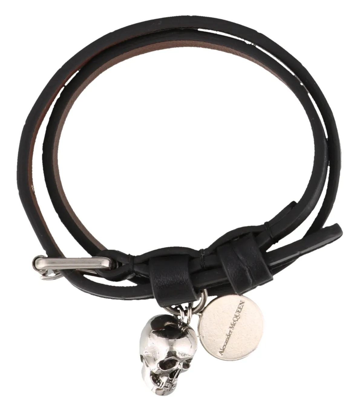 Alexander McQueen Double Wrap Skull Bracelet