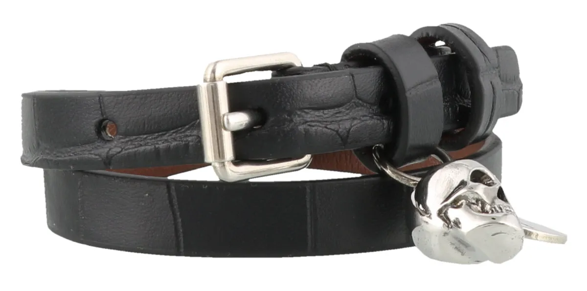 Alexander McQueen Double Wrap Skull Bracelet