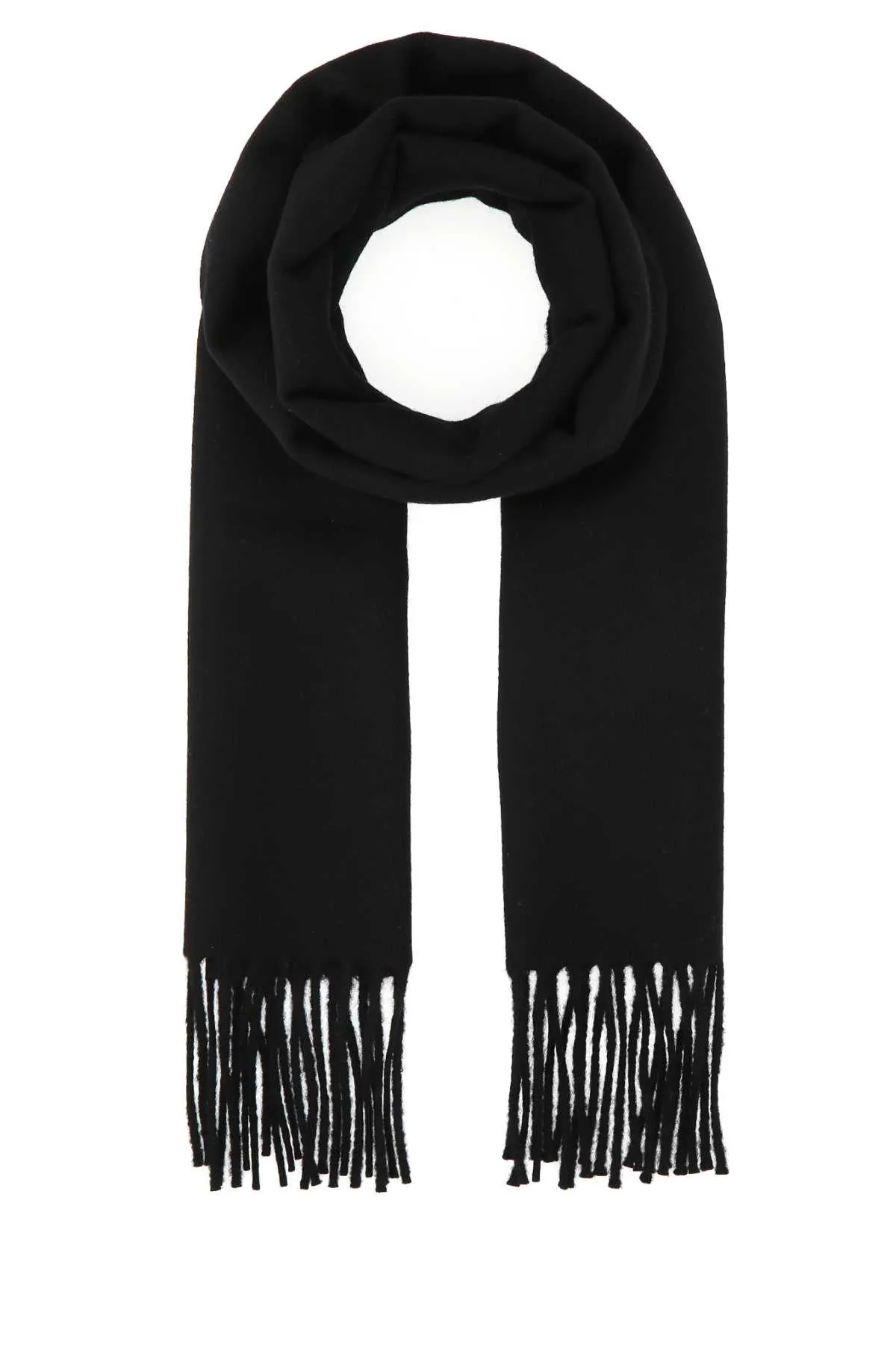 Alexander McQueen Graffiti Logo Fringed Scarf