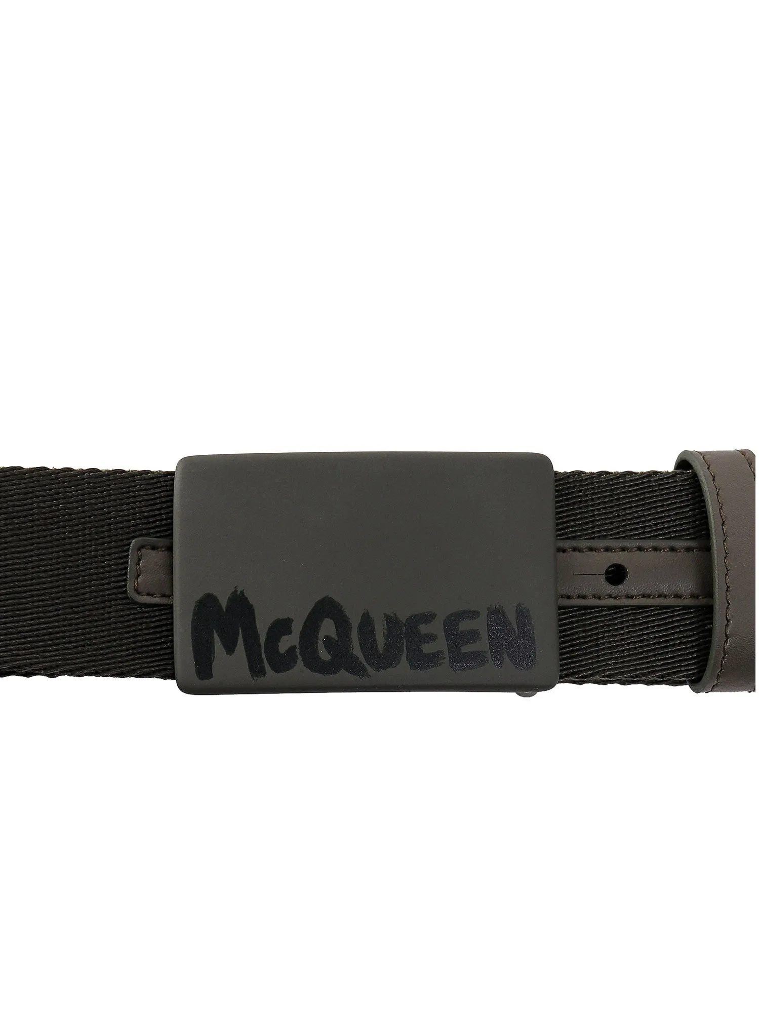 Alexander McQueen Graffiti Logo Printed Belt