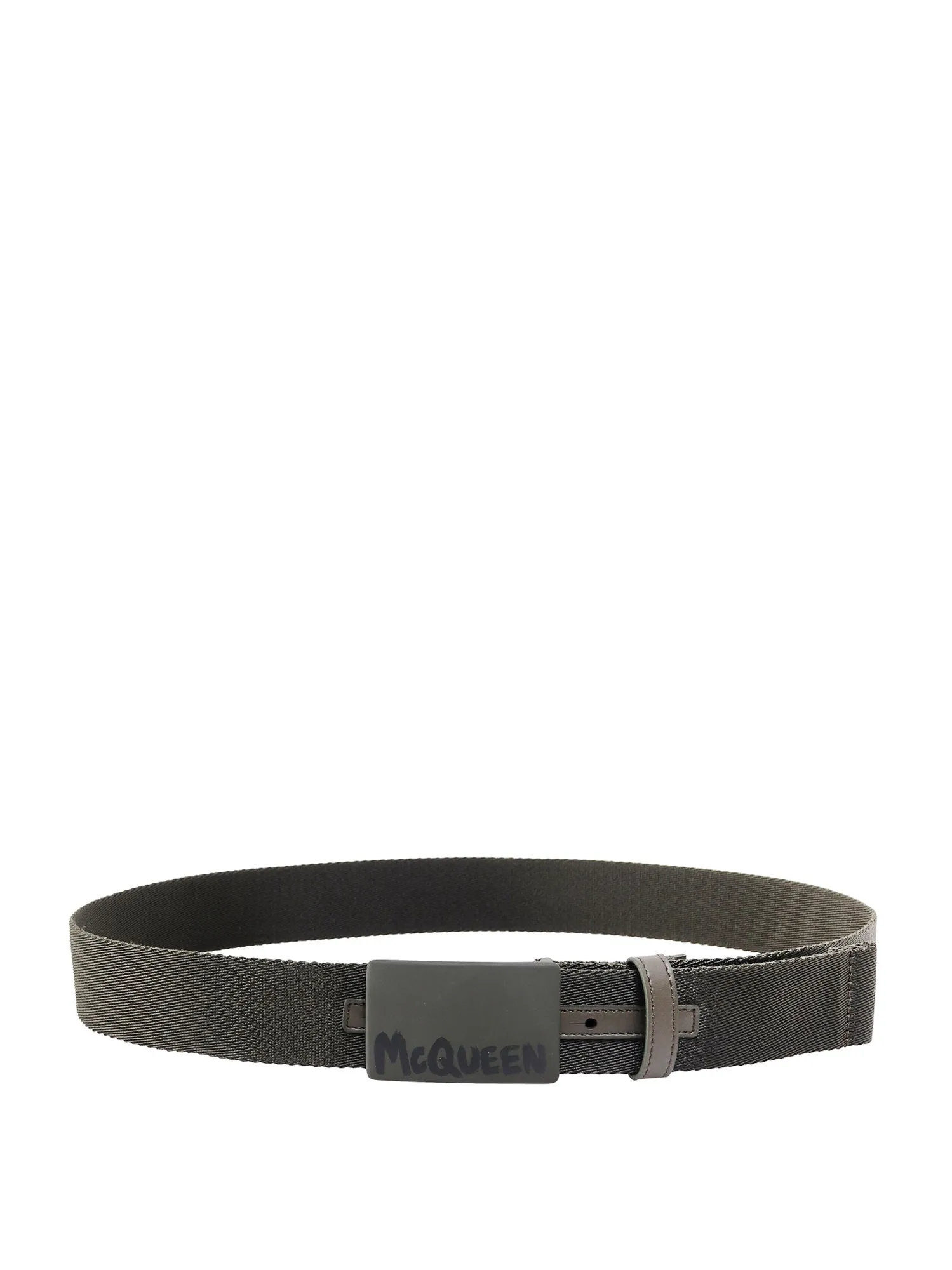 Alexander McQueen Graffiti Logo Printed Belt