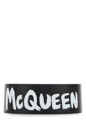 Alexander McQueen Graffiti-Printed Clasp Fastened Bracelet