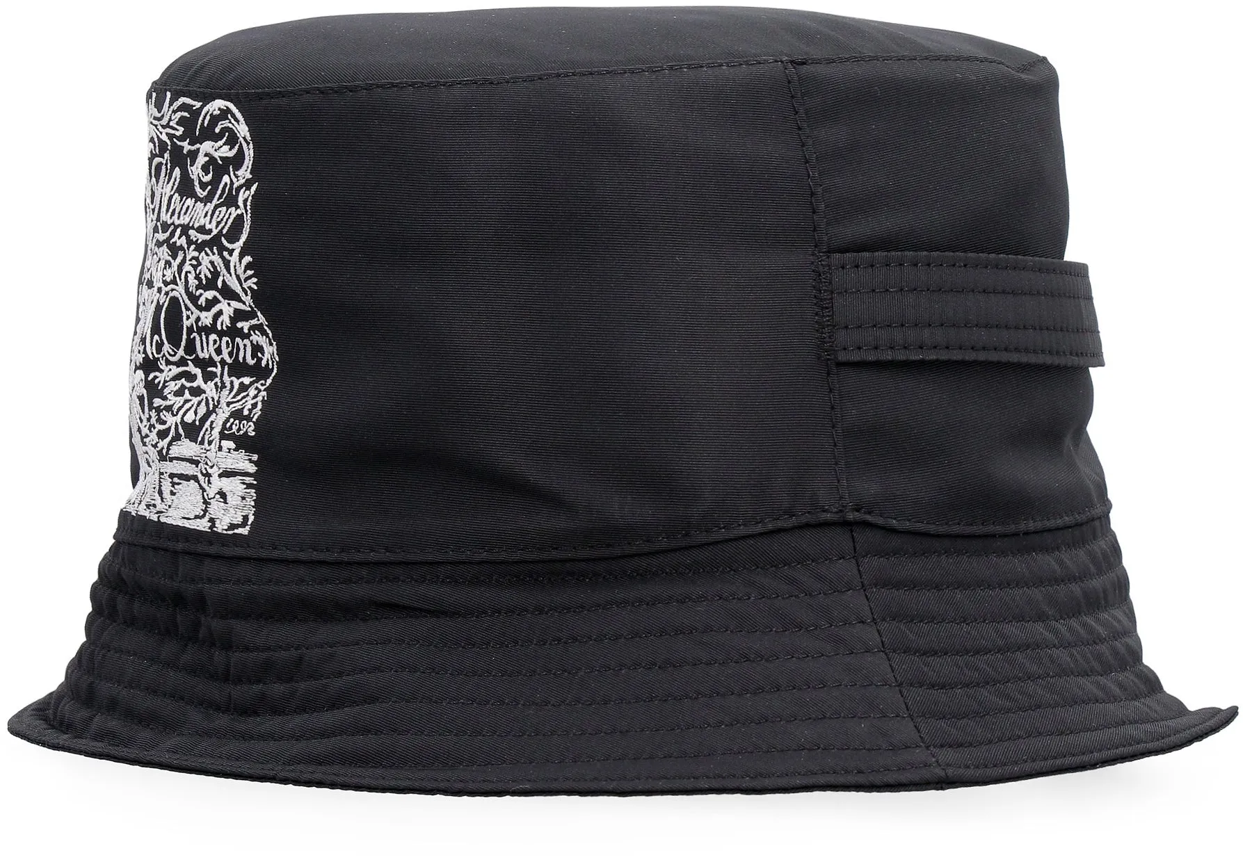 Alexander McQueen Logo Embroidered Bucket Hat