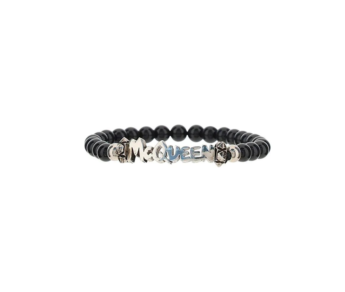 Alexander McQueen Logo Plaque Bracelet
