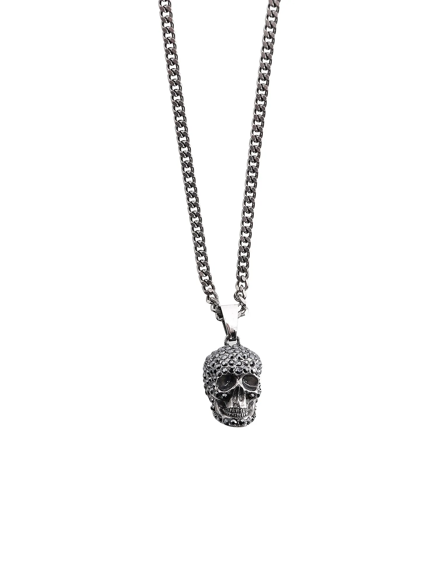 Alexander McQueen Pave Skull Necklace