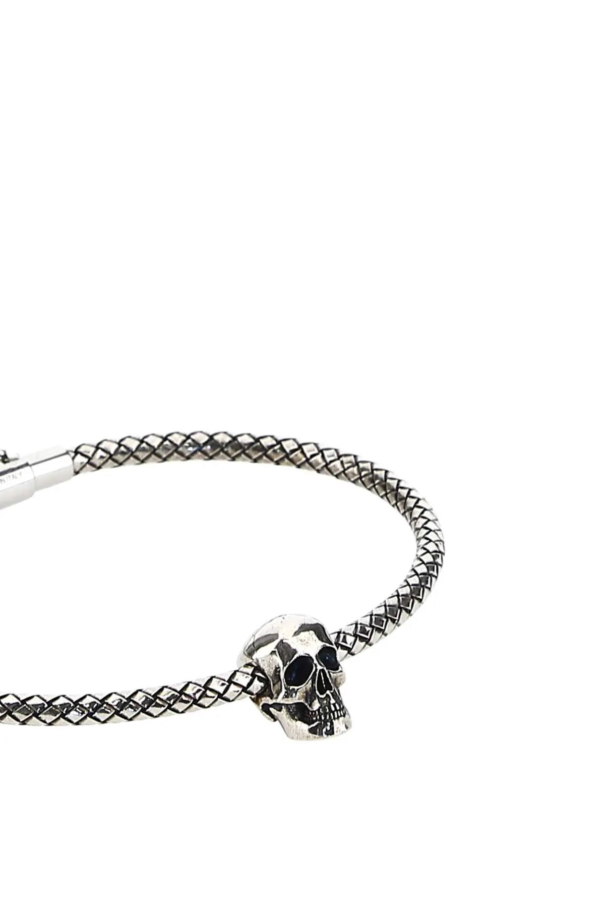Alexander McQueen Skull-Charm Clasp Fastened Bracelet