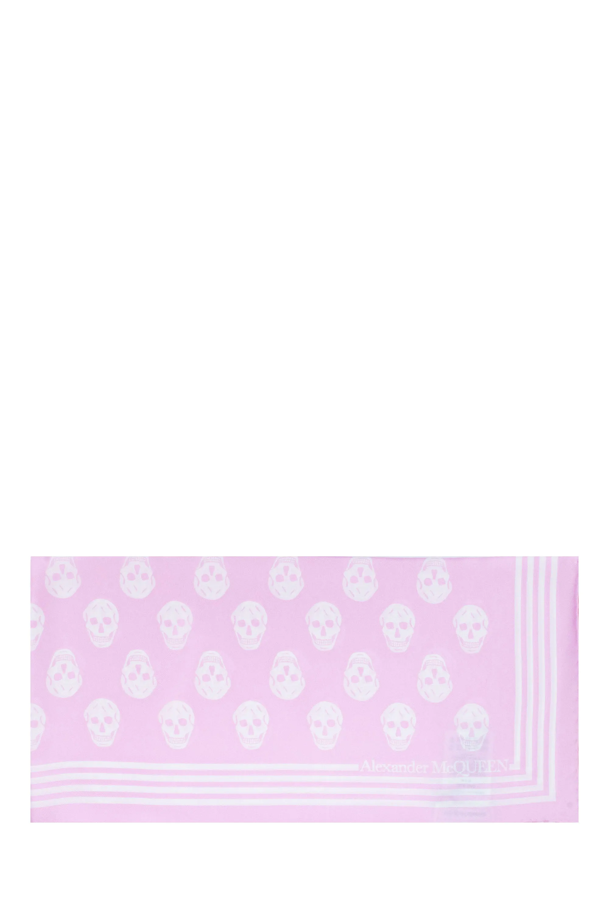 Alexander McQueen Skull Logo Printed Scarf