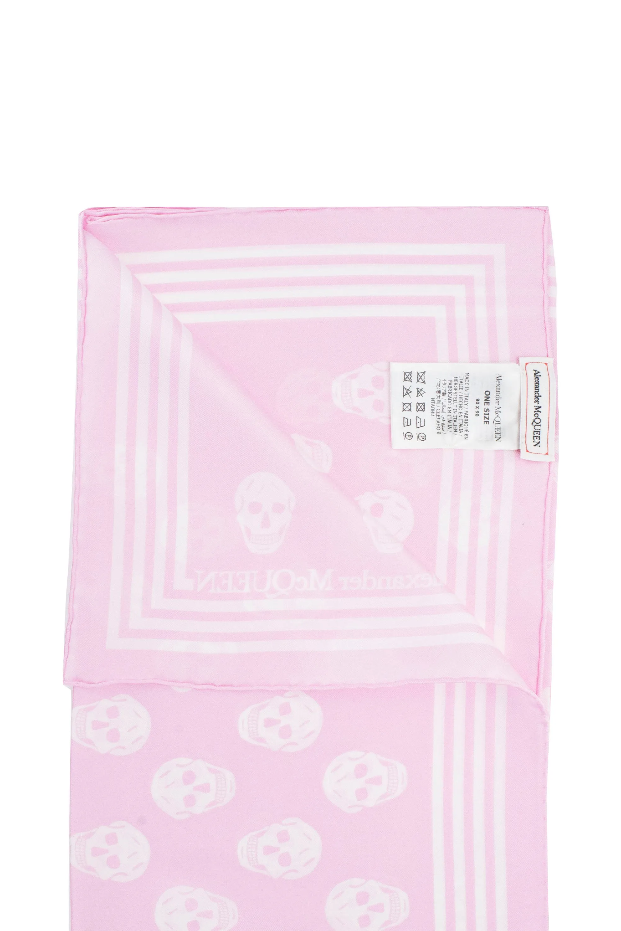 Alexander McQueen Skull Logo Printed Scarf