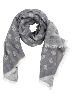 Alexander McQueen Skull Motif Logo Scarf