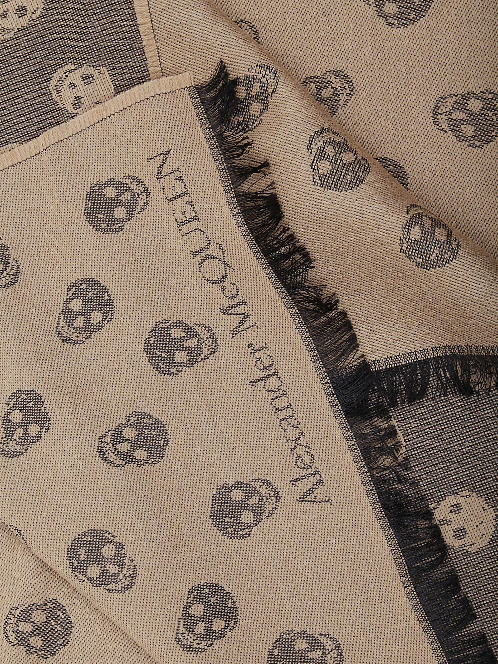 Alexander McQueen Skull Motif Logo Scarf