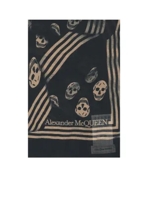 Alexander McQueen Skull Printed Scarf