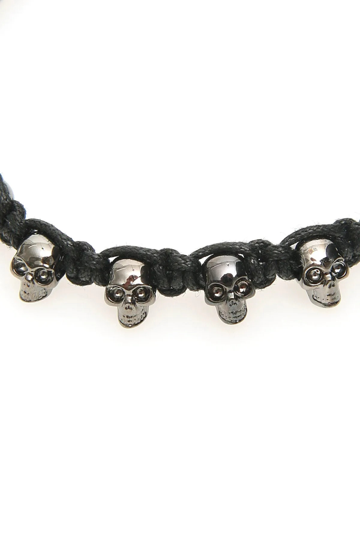 Alexander McQueen Skull Woven Bracelet