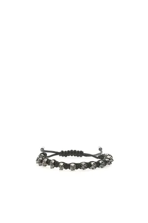 Alexander McQueen Skull Woven Bracelet