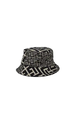 Balmain Reversible Monogram Jacquard Bucket Hat