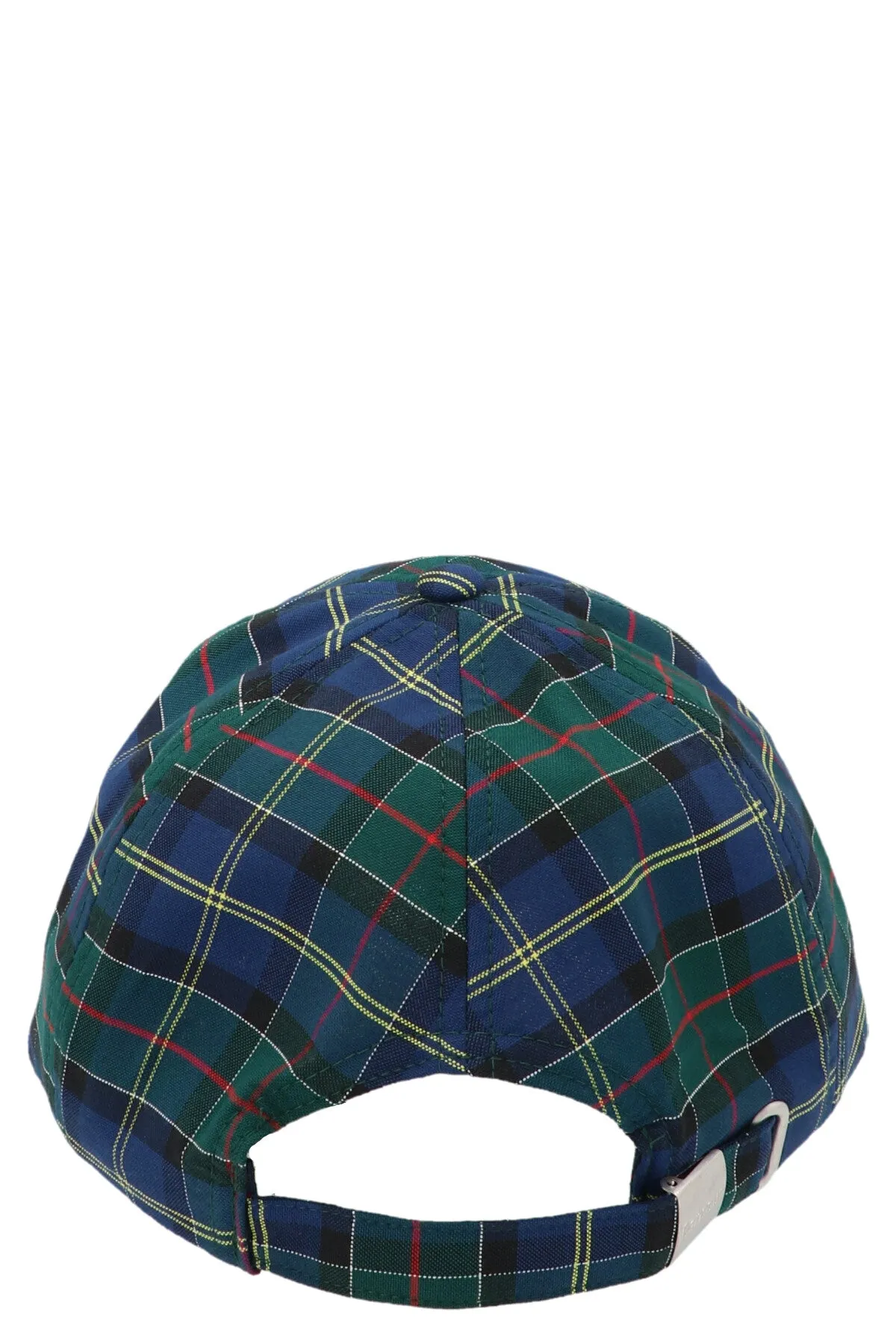Barbour Logo Embroidered Check Pattern Baseball Hat