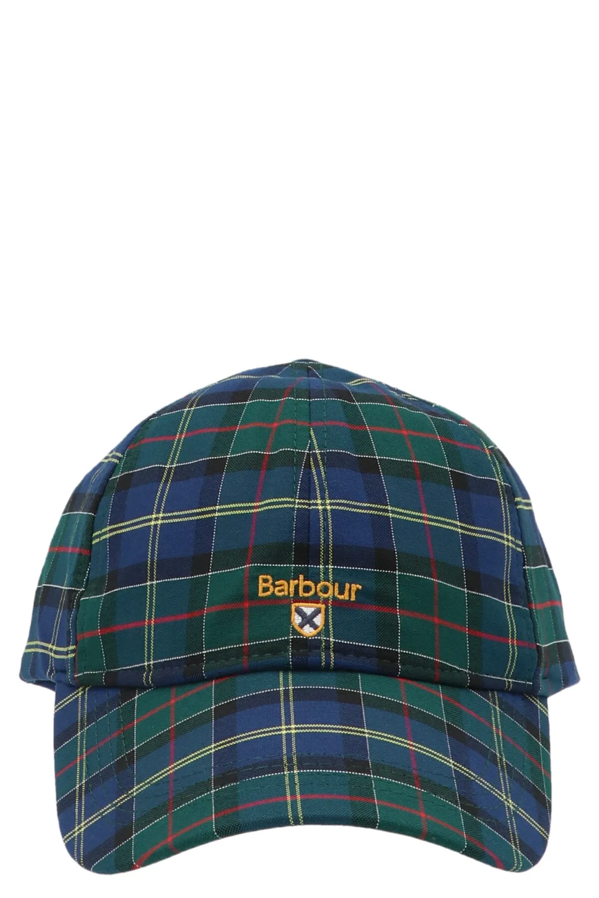 Barbour Logo Embroidered Check Pattern Baseball Hat