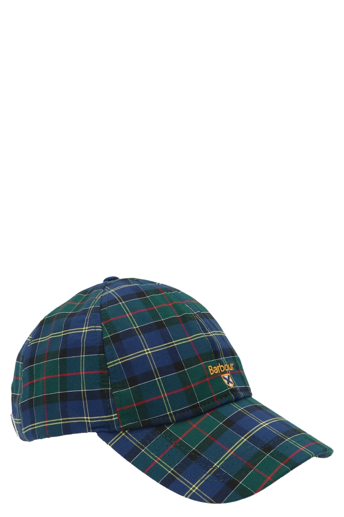 Barbour Logo Embroidered Check Pattern Baseball Hat