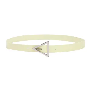 Bottega Veneta Triangular Buckle Logo Embossed Belt