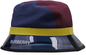 Burberry Color-Block Logo Printed Bucket Hat