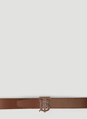 Burberry Logo Plaque Buckle Belt