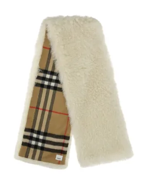 Burberry Reversible Check Pattern Scarf