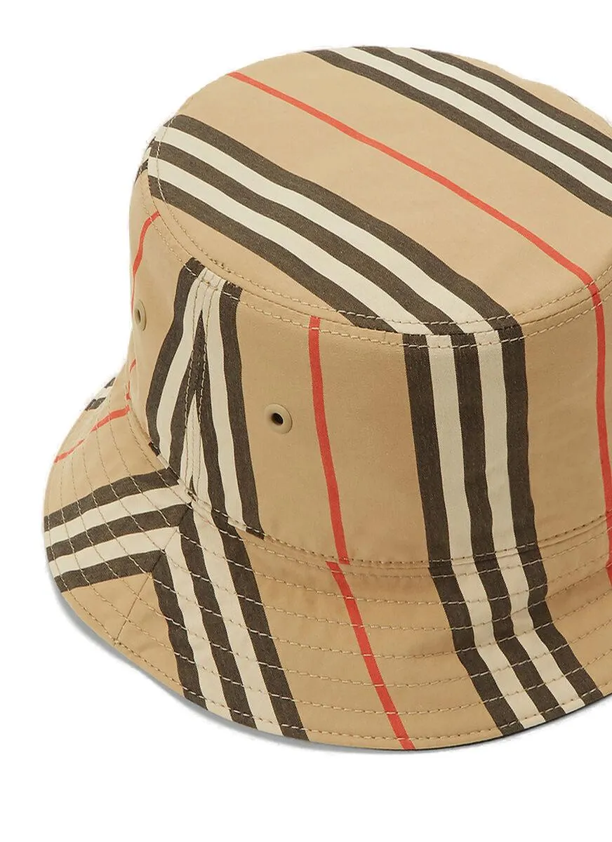 Burberry Reversible Icon Stripe Bucket Hat