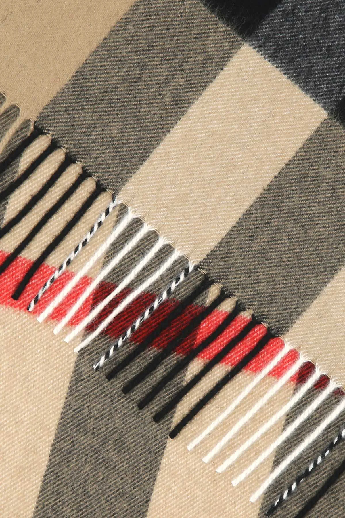 BurberryChecked Fringed Scarf