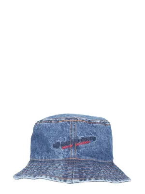 Diesel Washed Denim Bucket Hat