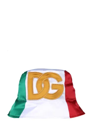 Dolce & Gabbana DG Logo Patch Bucket Hat