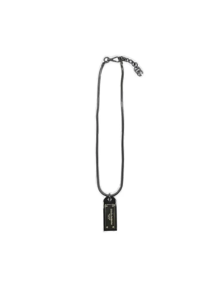 Dolce & Gabbana Logo Engraved Necklace