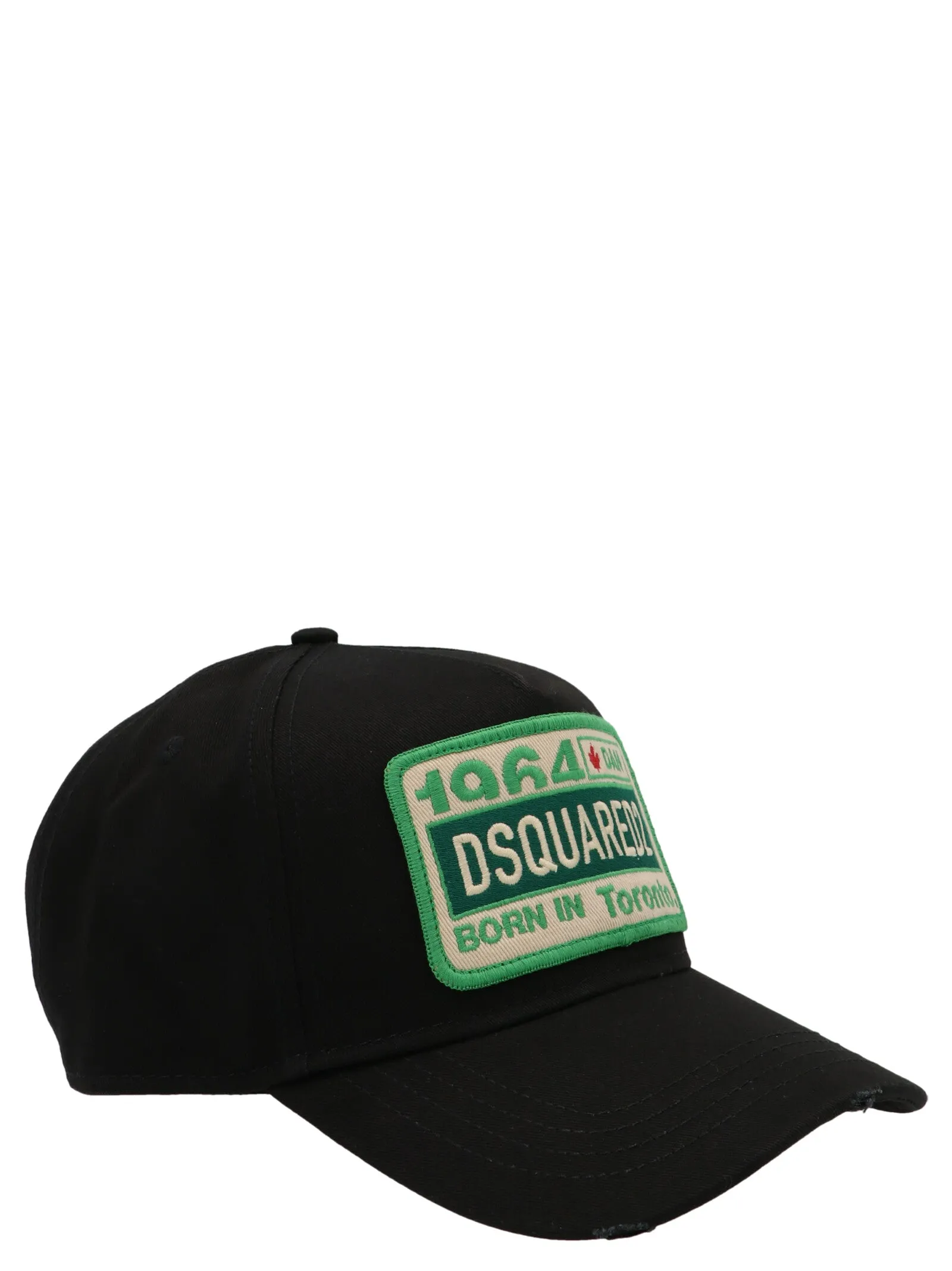 Dsquared2 Distressed Logo Embroidered Baseball Cap