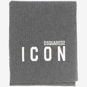 Dsquared2 Embroidered Icon Logo Knit Scarf