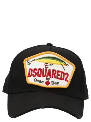 Dsquared2 Fish Logo Patch Baseball Cap