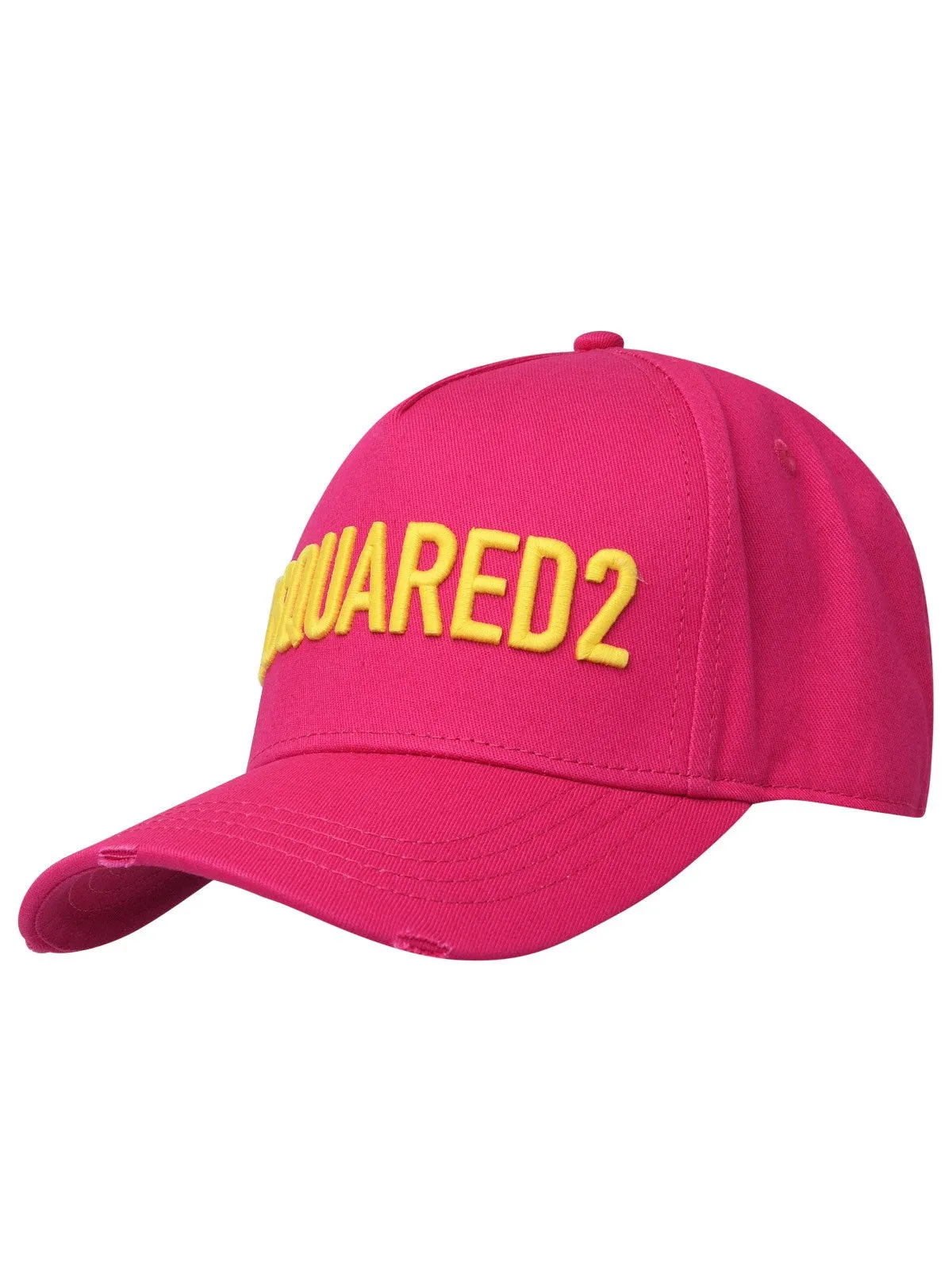 Dsquared2 Logo Embroidered Distressed Baseball Cap