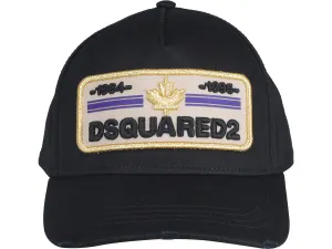 Dsquared2 Logo Patch Distressed Baseball Cap