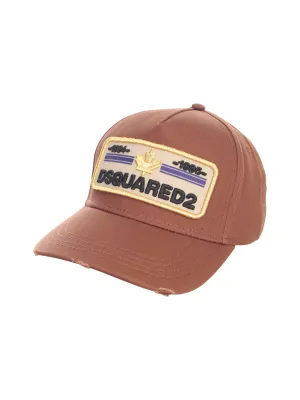 Dsquared2 Logo Patch Distressed Baseball Cap