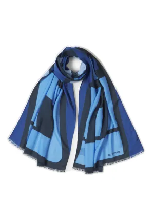 Etro Frayed Edge Woven Scarf