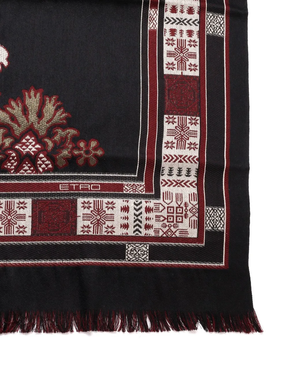 Etro Geometric Printed Fringed Scarf