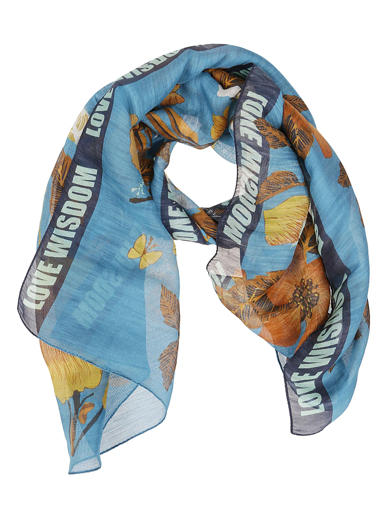 Etro Love Wisdom Allover Floral Print Scarf